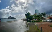cruise ship docked at the port of Fort de France, Martinique