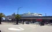 Princess cruise ship docked at the port of Fremantle, Australia