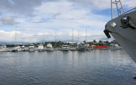 cruise ship docked at the Port Denarau, Fiji