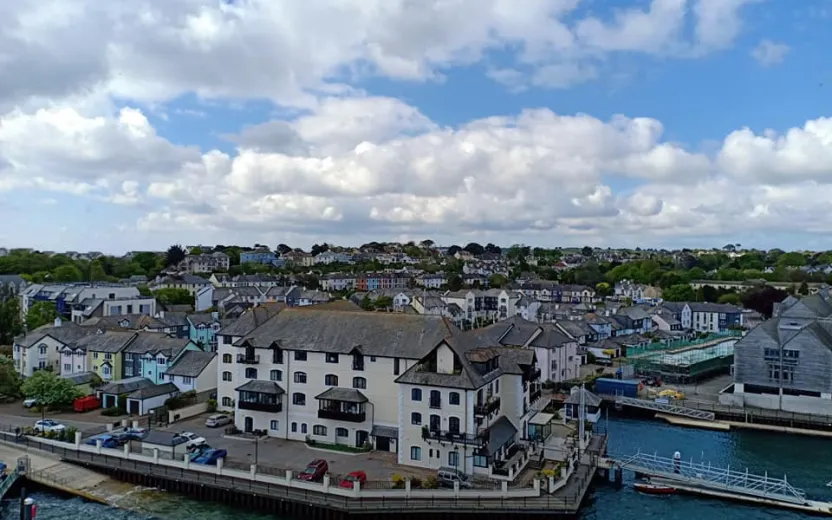cruise port of Falmouth, England