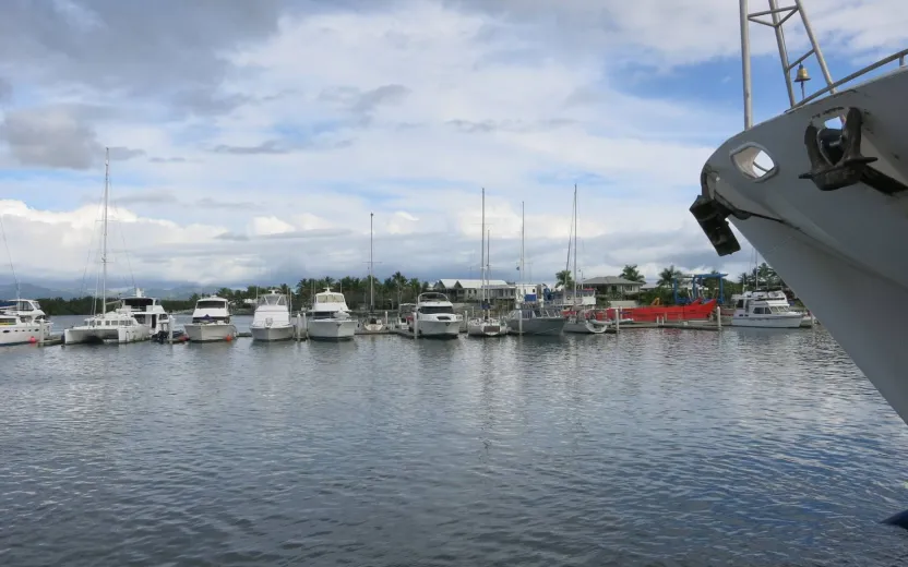 cruise ship docked at the Port Denarau, Fiji