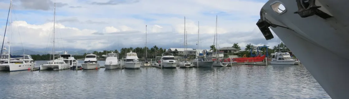 cruise ship docked at the Port Denarau, Fiji