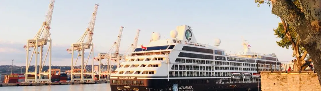 Cruise ship docked at the port of Koper, Slovenia 2