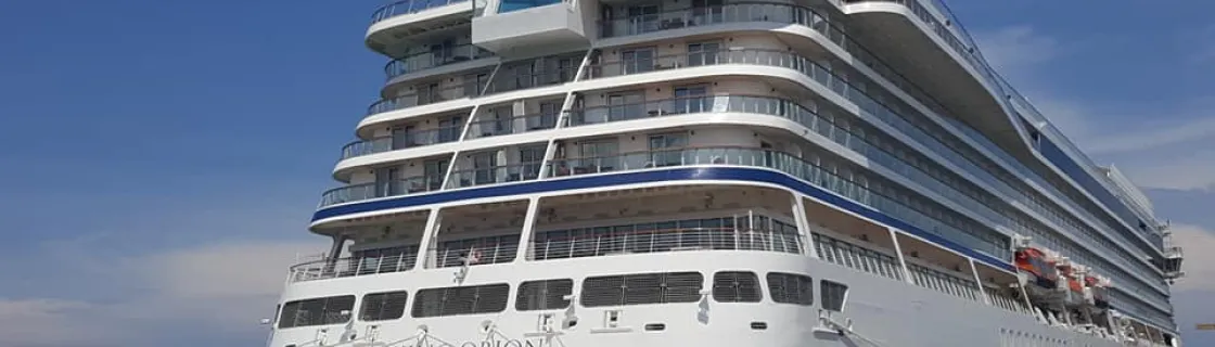 cruise ship at port of Semarang, Indonesia