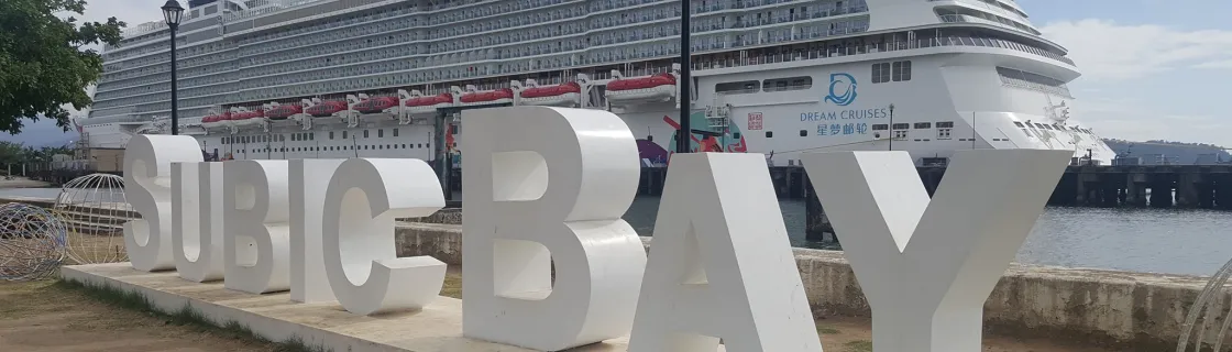Cruise ship docked at the port of Subic Bay, Philippines